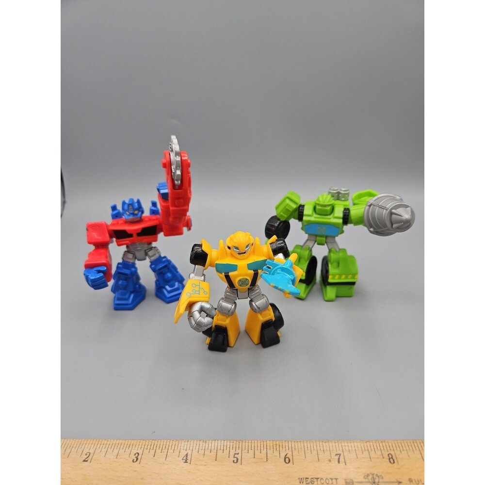 Hasbro Playskool Heroes Transformers Rescue Bots 3.5"  Optimus Prime Lot of 3